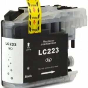 Cartucho de Tinta Compatible Brother LC223XL Alta Capacidad negro.