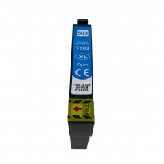 Cartucho de Tinta Compatible Epson 503XL Cyan Alta Capacidad.