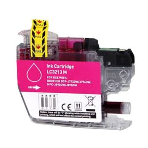 Cartucho de Tinta Compatible Brother LC3213XL Alta Capacidad Magenta.