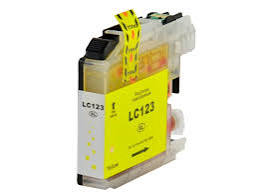 Cartucho de Tinta Compatible Brother LC123XL Alta Capacidad Yellow.