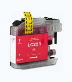 Cartucho de Tinta Compatible Brother LC223XL Alta Capacidad Magenta.
